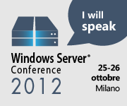 Nicola Ferrini speaker alla Windows Server Conference 2012